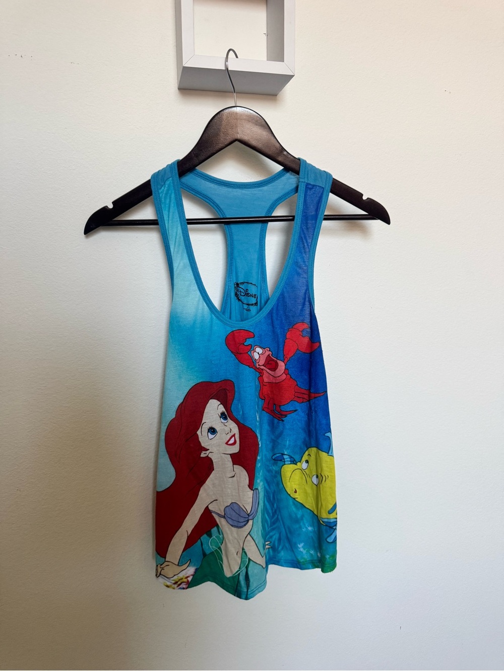Disney The Little Mermaid Ariel & Friends Blue Gradient Racerback Tank